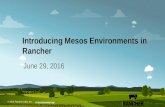 Introducing Apache Mesos environments in Rancher - June 2016 Online Meetup