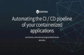 Automating the CI / CD pipeline of your containerized applications