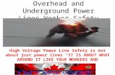Overhead and underground power lines worker safety