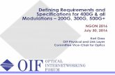 OIF on 400G for Next Gen Optical Networks Conference