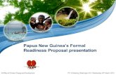 Papua New Guinea's Formal Readiness Proposal presentation