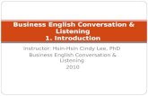 Business English Conversation: Essential Practice
