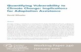 Quantifying Vulnerability to Climate Change: Implications for ...