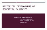 Historical Development of Education in Mexico