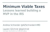 Minimum Viable Taxes - Lessons learned building a MVP in the IRS