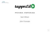 TappnEd Pitch Deck for StartCon2016 v4