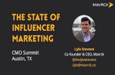 The State of Influencer Marketing CMO Summit April 2016
