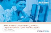 The State of Grantseeking and Its Implications for Grant Pros