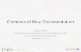 Elements of Data Documentation