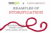 Couple of examples on storification by tarinakone 2016 anne kalliomaki