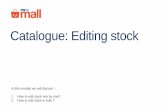 Catalogue editing stock