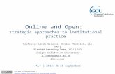Online & Open: strategic approaches, ALTC Sep 2015