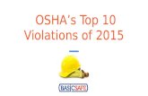 OSHA’s top 10 violations of 2015