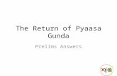 The Return of Pyaasa Gunda : Indian FLAMES Quiz Prelims
