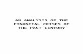 An Analysis of the Financial Crises of the Past Century