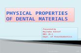 Physical properties of dental materials by Dr Mujtaba Ashraf