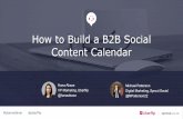 How to Build a B2B Social Content Calendar