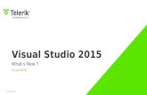Visual Studio 2015 - Whats New ?