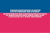 Carte citoyenne de Paris - Propositions de support de communications