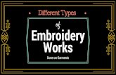 Different Types of Embroidery Works Done on Garments