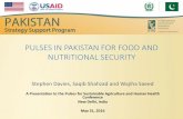 IFPRI- Pulses in Pakistan for Food and Nutritional Security, Stephen Davies, IFPRI