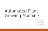 Automated plant growing machine