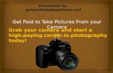 Get Paid To Take Pictures | Photography Jobs Online