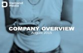 Company Overview Presentation August 2015