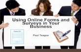 Using Online Forms And Surveys In Your Business