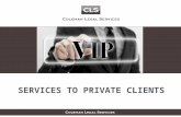 Coleman Legal Services - Services to private clients