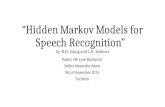 "Speech recognition" - Hidden Markov Models @ Papers We Love Bucharest