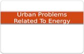 Urban problems related to energy