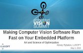 "Making Computer Vision Software Run Fast on Your Embedded Platform," a Presentation from LUXOFT