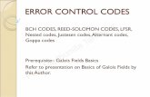Error control coding   bch, reed-solomon etc..