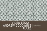 Video essay – andrew goodwin's rules