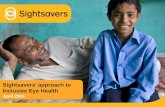 Sightsavers' approach to inclusive eye health