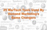 25 MarTech Tools Used By Demand Marketing Game Changers