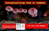 Conceptualizing food as commons