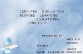 Powerpoint presentation on computer simulation,blended learning and educational podcasts