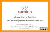 Introduction to Turnitin: The Anti-Plagiarism Prevention Service