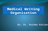 Medical writing organisation