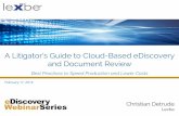 A Litigator's Guide to Cloud-Based eDiscovery and Document Review
