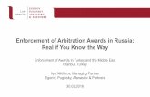 Enforcement of Arbitration Awards in Russia: Real if You Know the Way