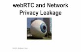 WebRTC and network privacy leakage