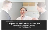 Chapter 7   language & gender