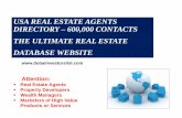 U.S.A. Real Estate Agents Database