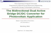 The Bidirectional Dual Active Bridge DC/DC Converter for Photovoltaic Application