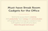 Must-have Break Room Gadgets for the Office