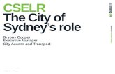 CSELR - The City of Sydney's Role