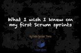 What I wish I knew on my first Scrum sprints :: Conferencia Agile Spain 2015